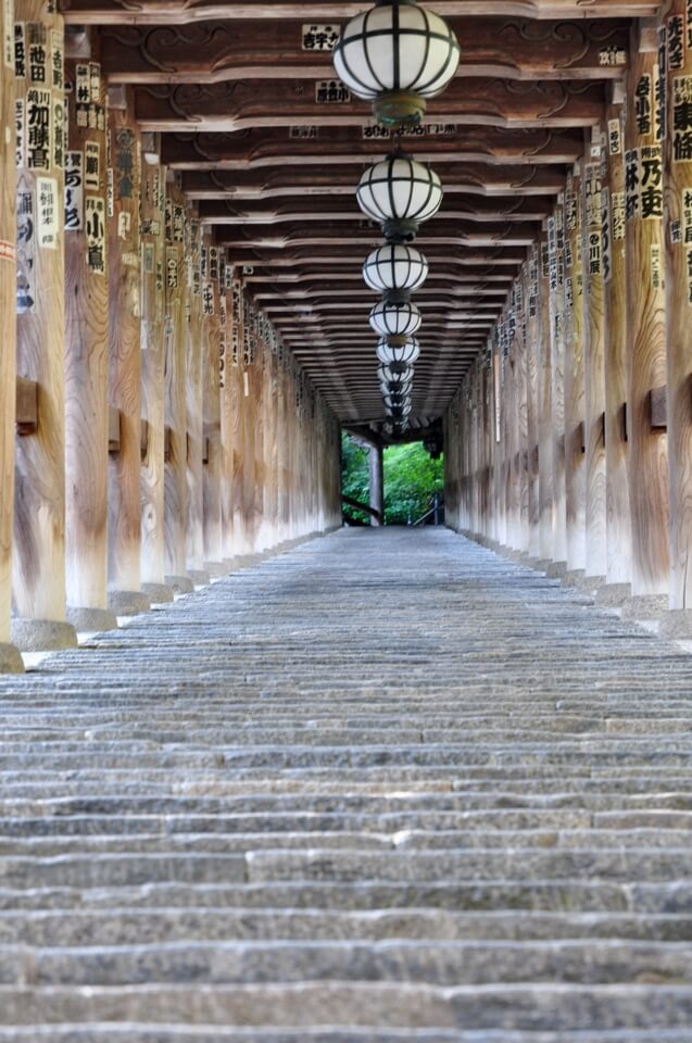 奈良長谷寺の登廊写真撮影