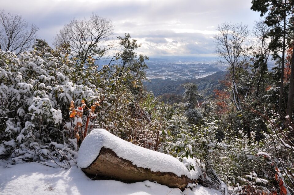 猿投山の雪写真