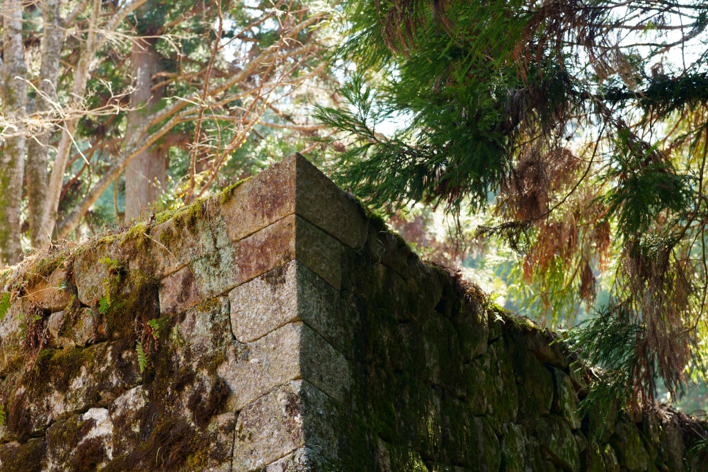 岩村城址の六段石垣写真