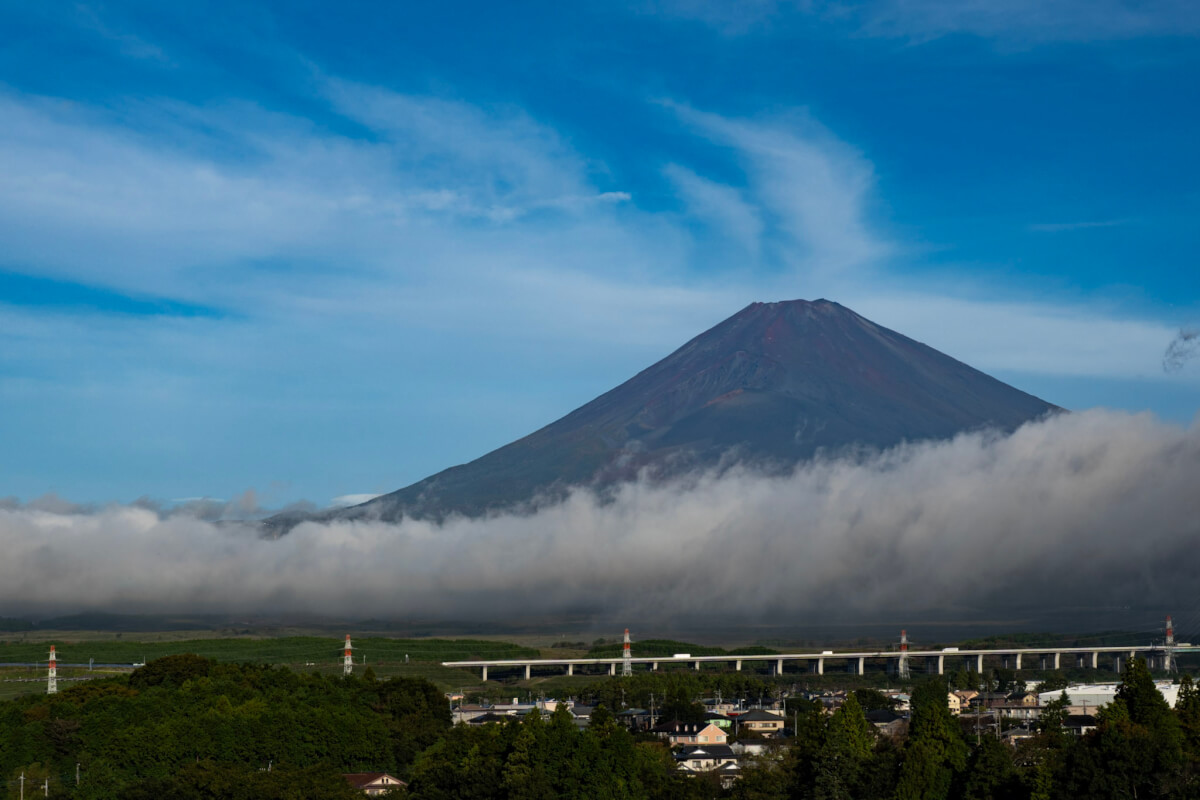 ありがた山からの朝富士山