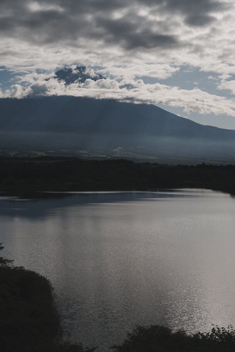 たぬき展望台の富士山写真
