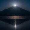 ダブルダイヤモンド富士山中湖写真