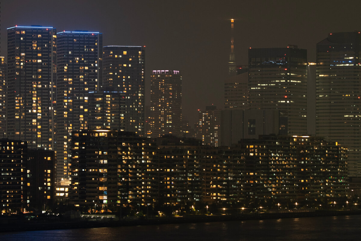 レインボーブリッジ東京夜景写真