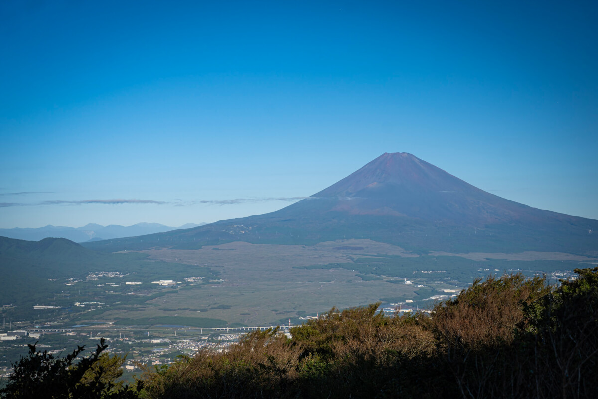 三国峠展望台の富士山写真