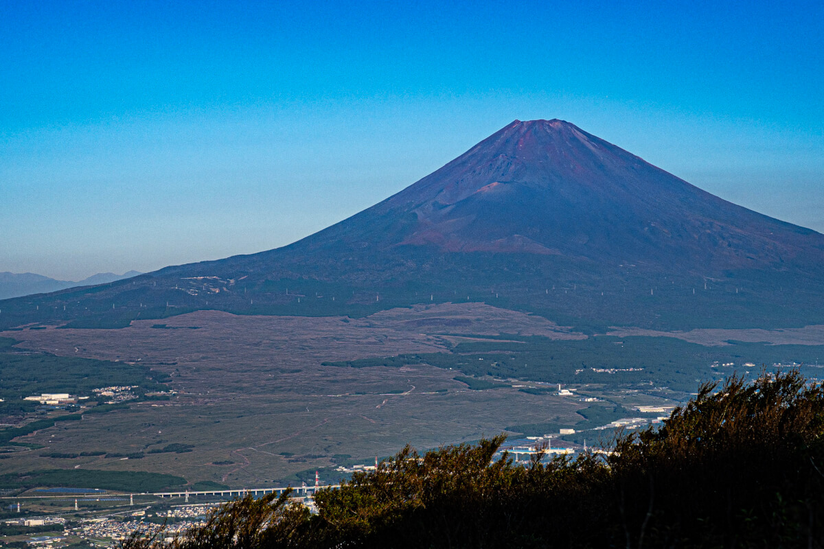 三国峠展望台の富士山写真