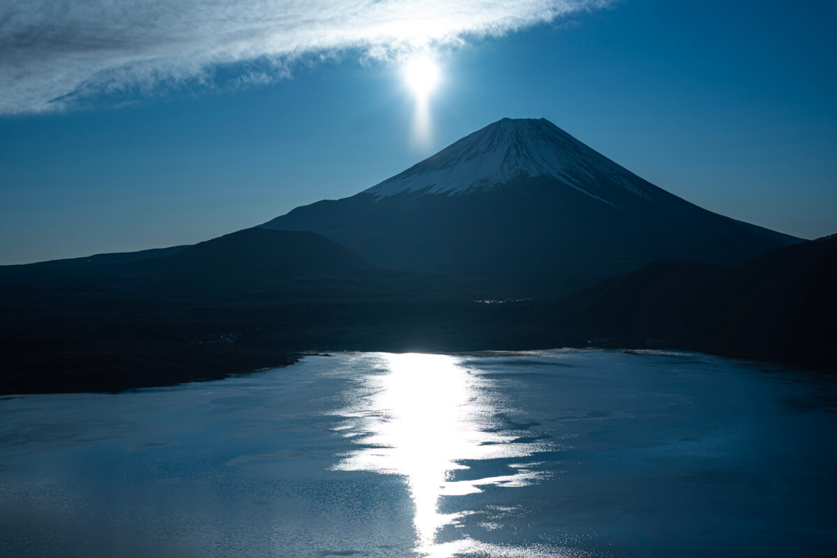 中ノ倉峠展望地と富士山