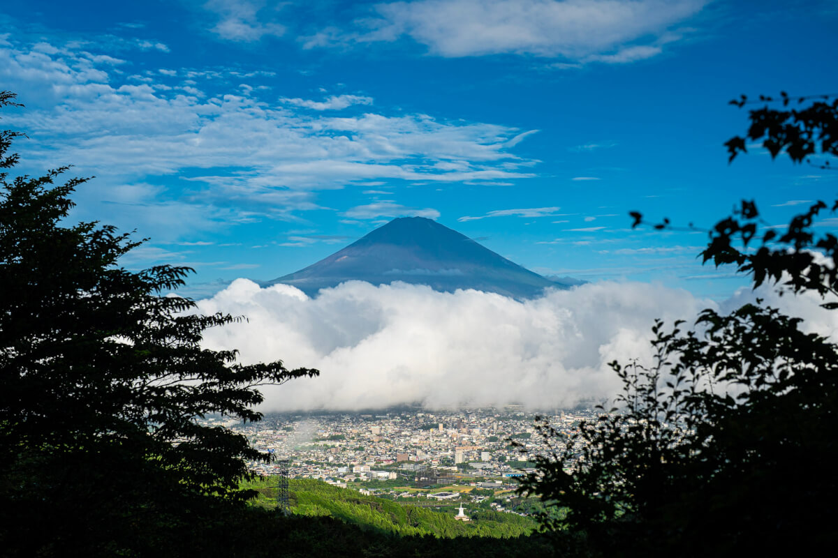 乙女の鐘と富士山