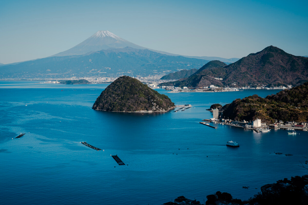 内浦重須見晴台の富士山写真