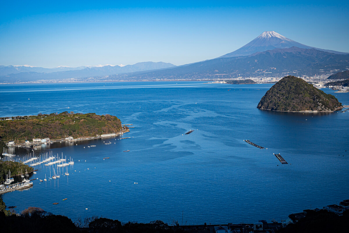 内浦重須見晴台の富士山写真