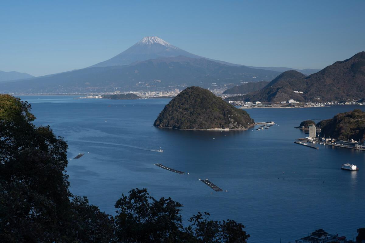 内浦重須見晴台の富士山写真