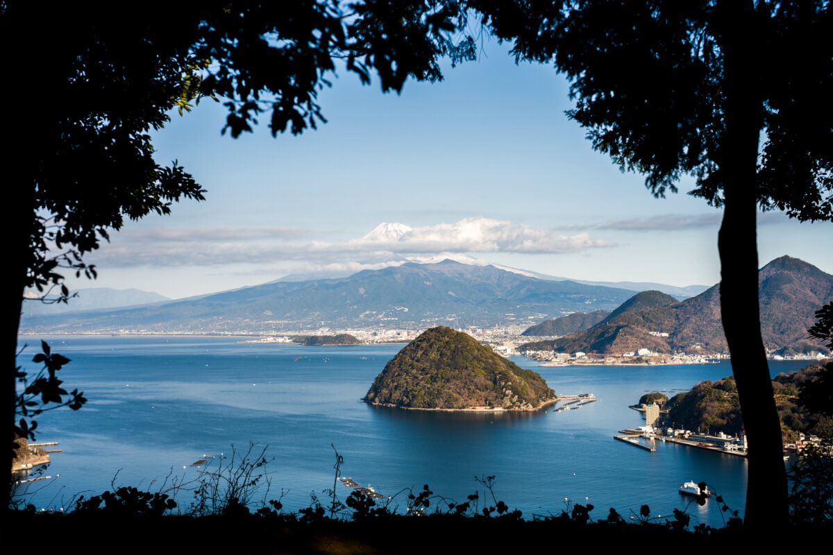 内浦重須見晴台富士山写真