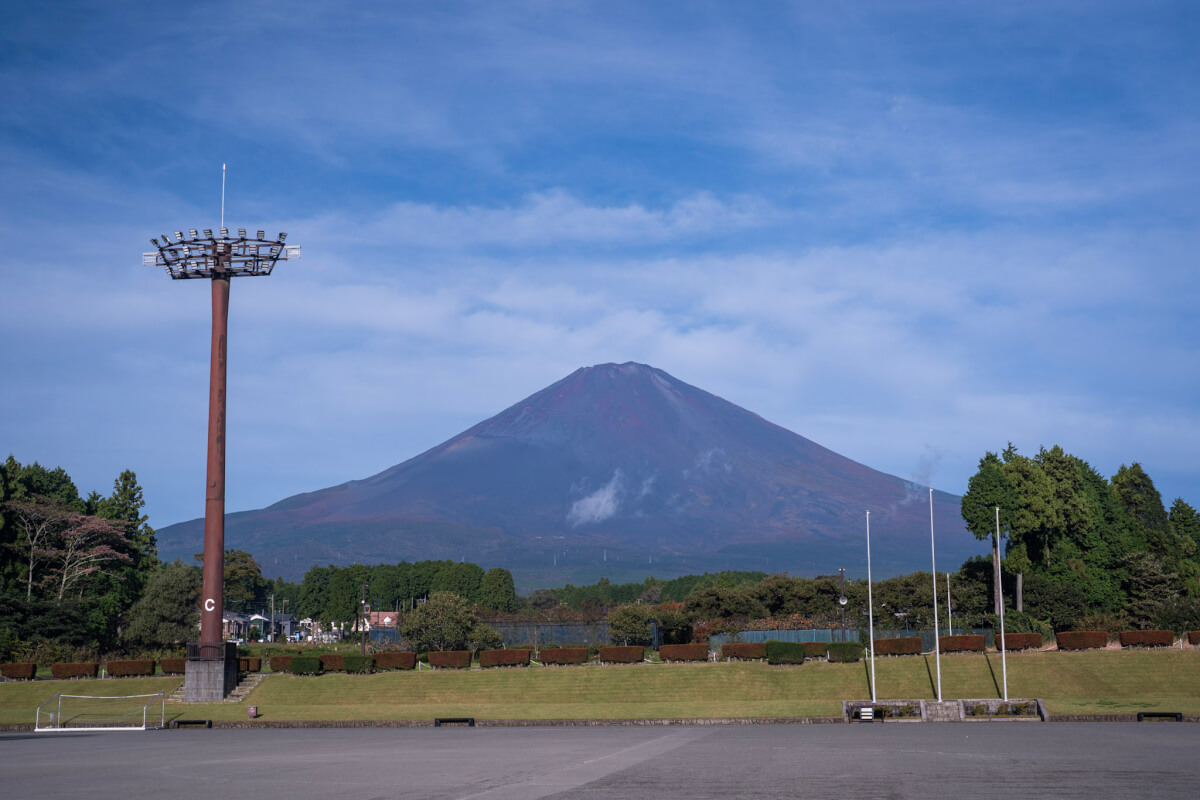 友愛パーク原里からの朝富士山