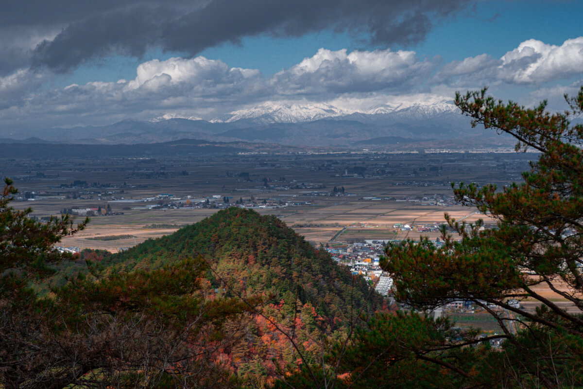 向羽黒山城跡写真撮影スポット