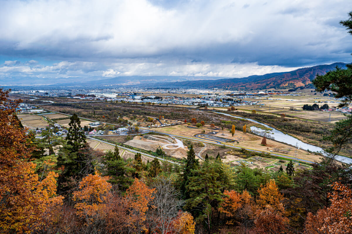 向羽黒山城跡写真撮影スポット