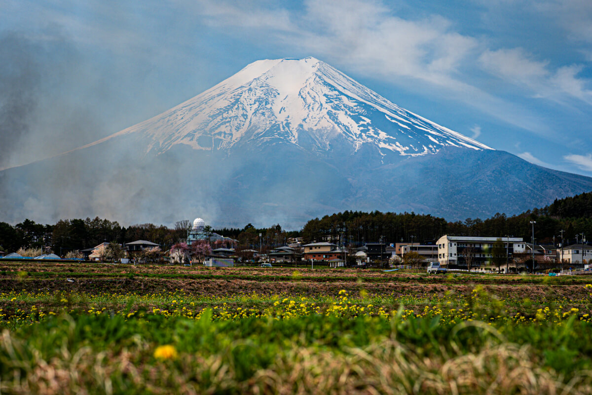城山東農村公園富士山写真