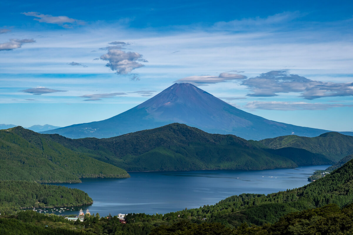 夏の大観山と富士山芦ノ湖3