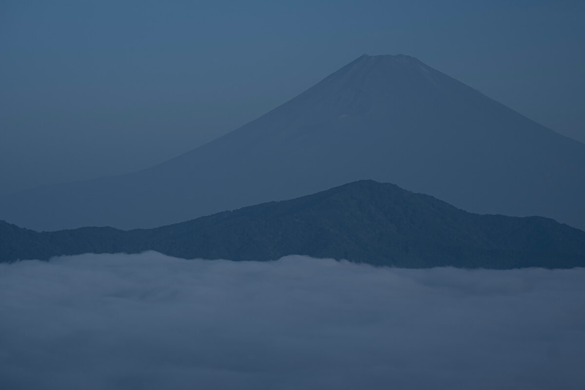 大観山と雲海芦ノ湖富士山