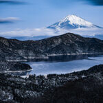 大観山の雪富士山を朝写真撮影ベスト