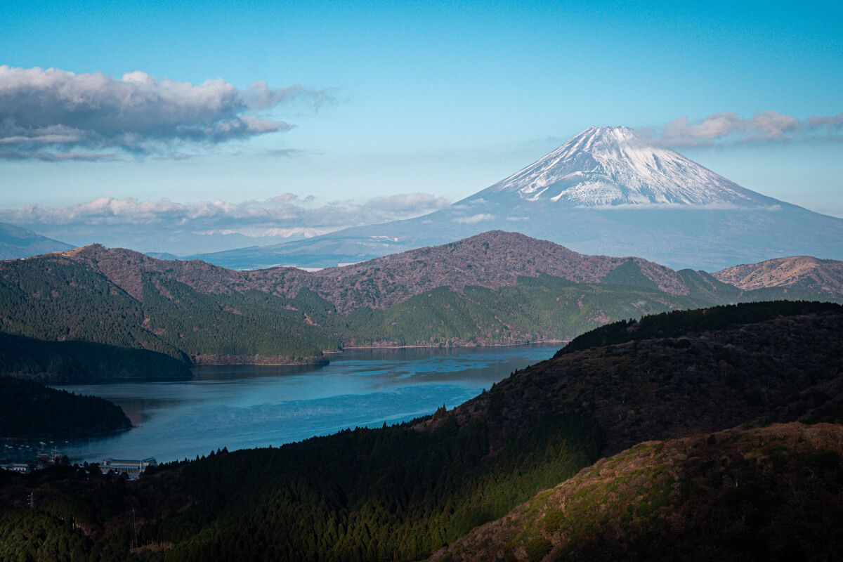 大観山展望台標高1,015m駐車場