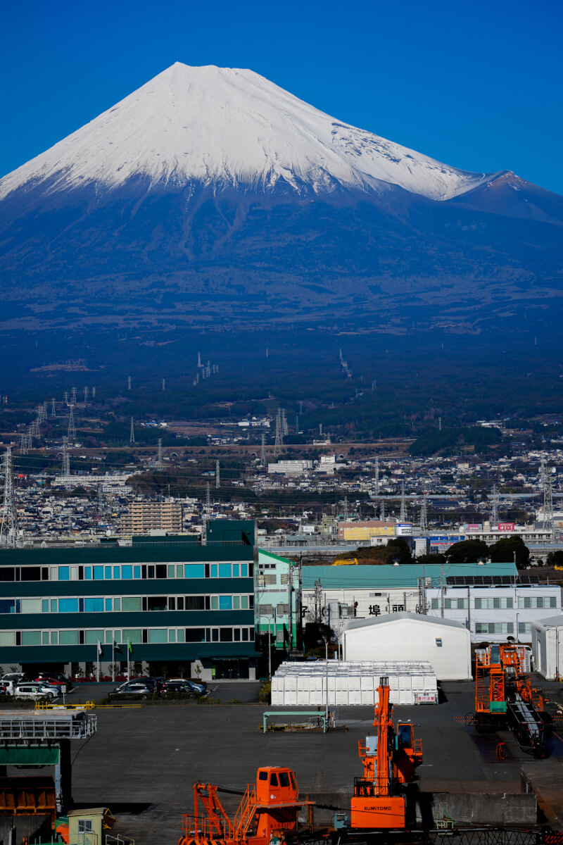 富士と港の見える公園展望台