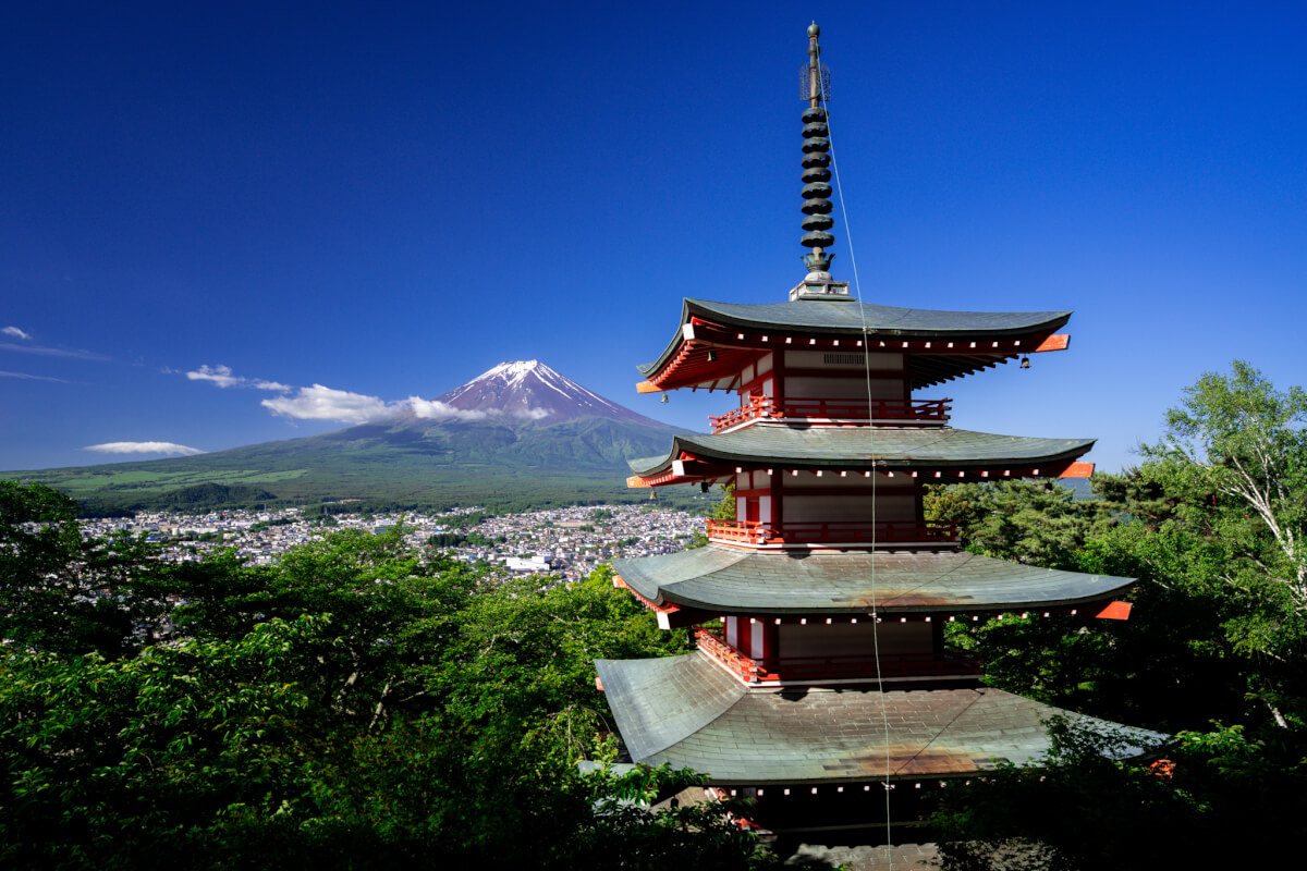 富士山五重塔写真撮影スポットどこ？新倉山浅間公園