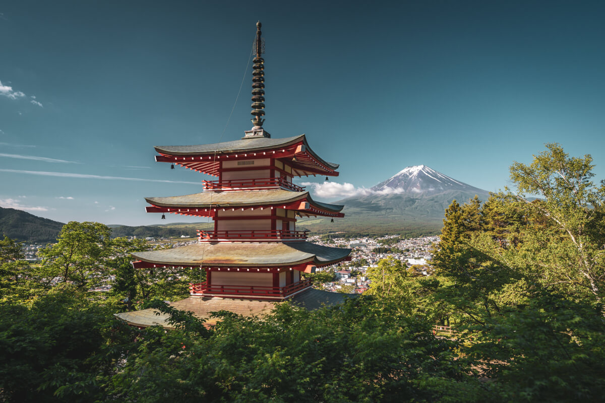 富士山五重塔写真撮影スポットどこ？新倉山浅間公園