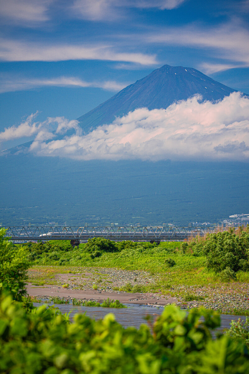 富士山新幹線写真撮影スポット富士川橋梁