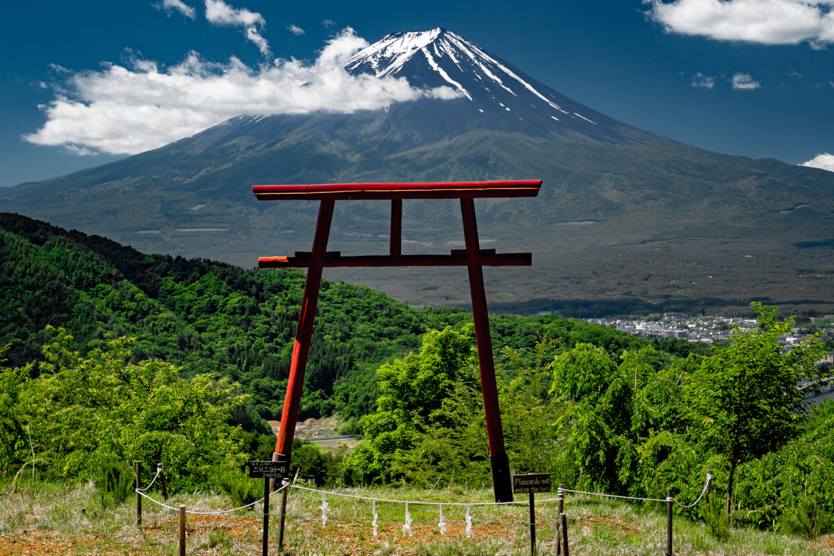 富士山遥拝所ようはいじょ写真撮影スポット