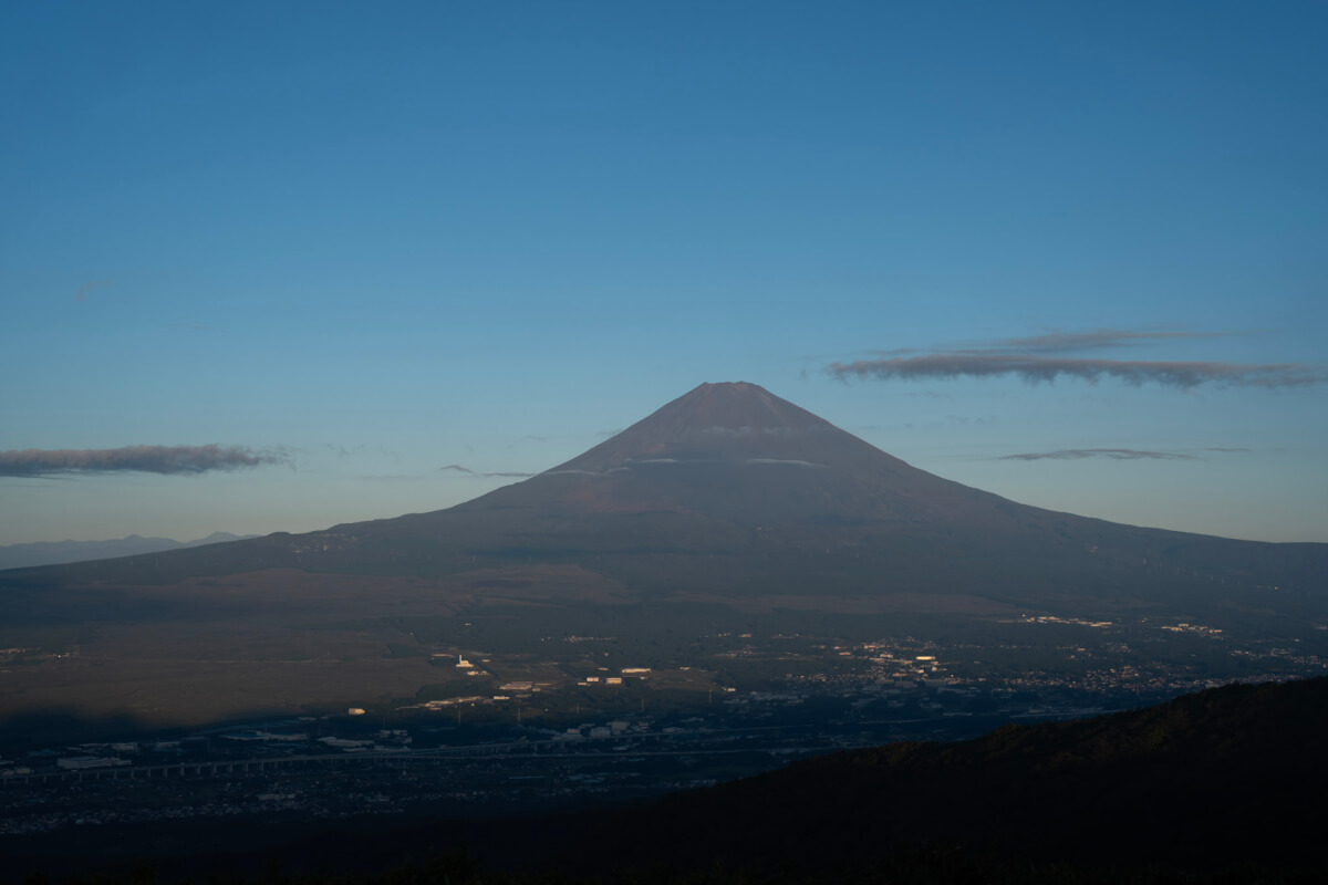 富士見ヶ丘公園の富士山写真