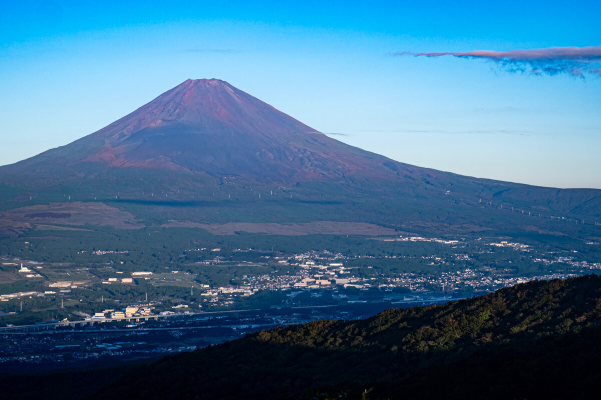 富士見ヶ丘公園の富士山写真