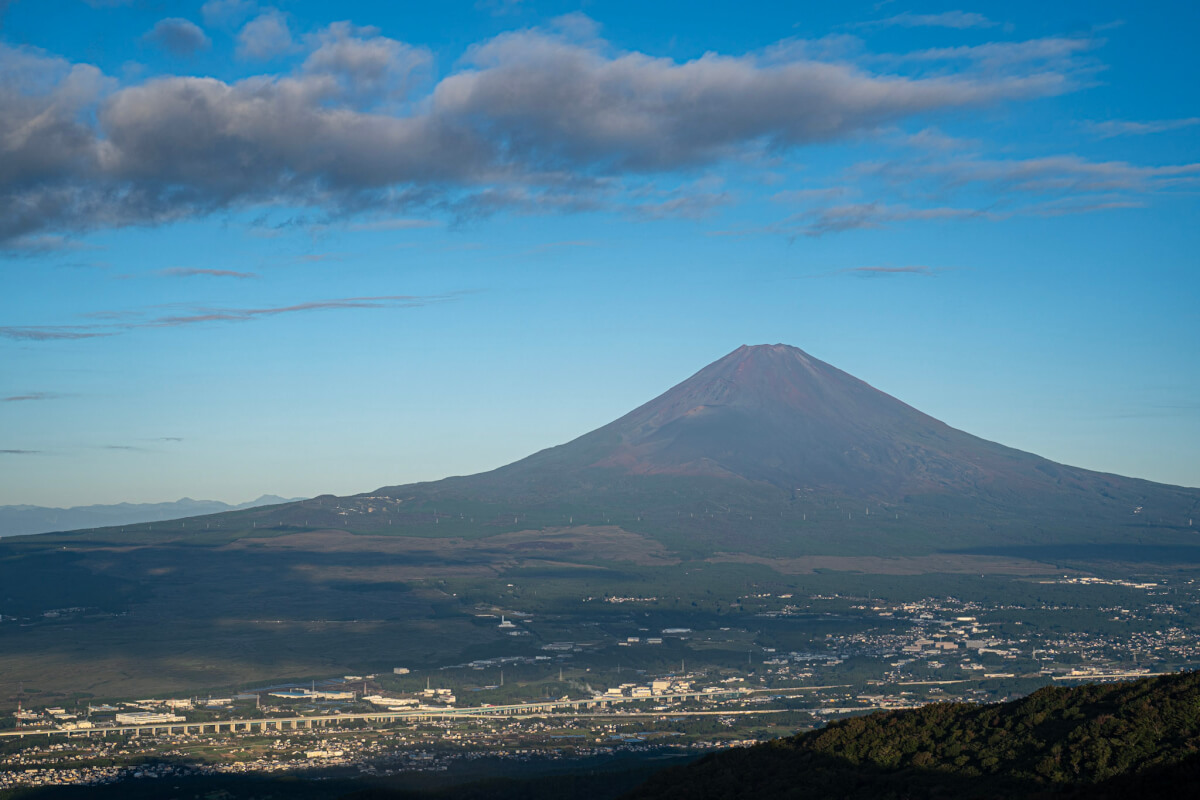 富士見ヶ丘公園の富士山写真