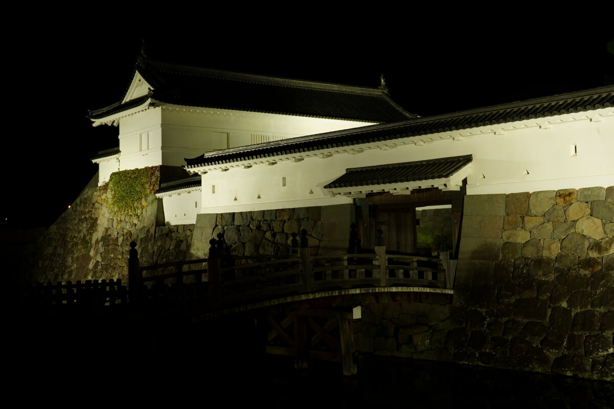 小田原城夜景写真撮影