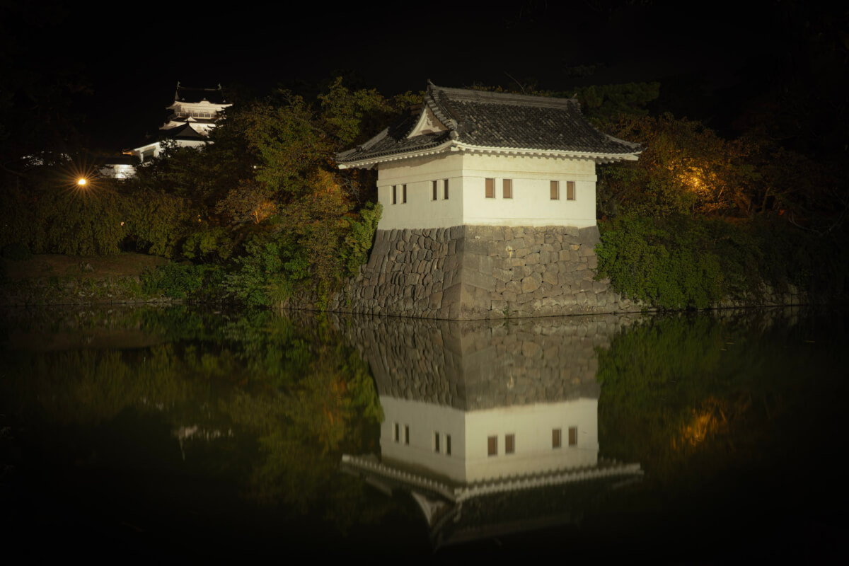 小田原城夜景写真撮影