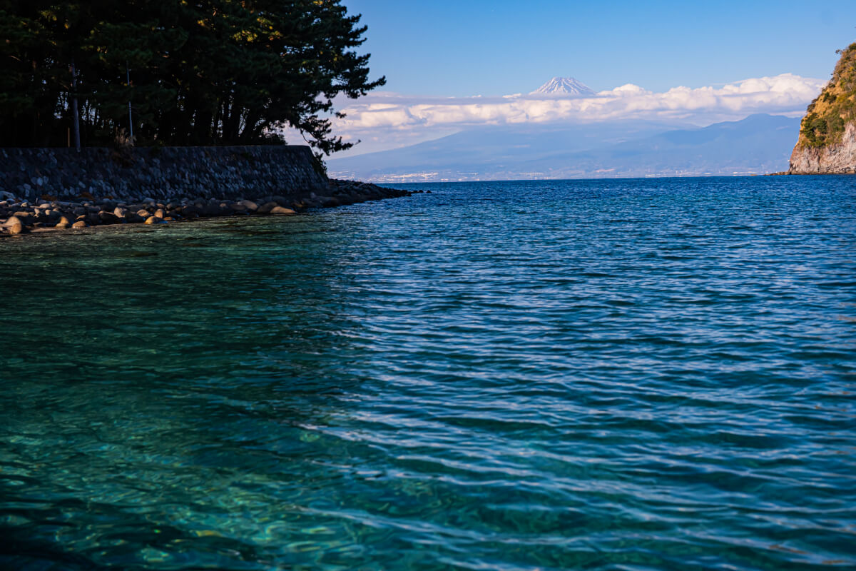 小舟ヶ浜富士山写真