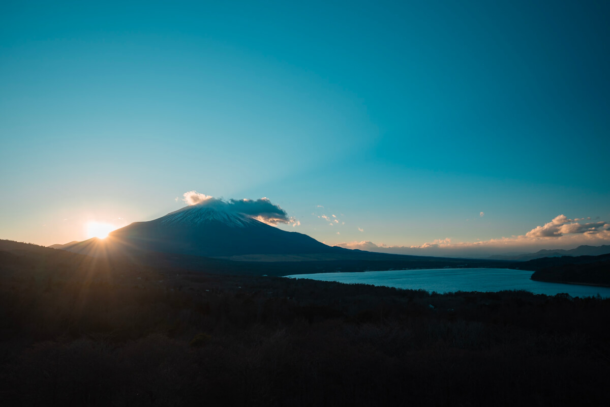 山中湖明神山パノラマ台富士山