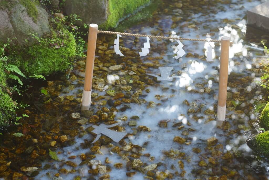 川越氷川神社と新河岸川の桜