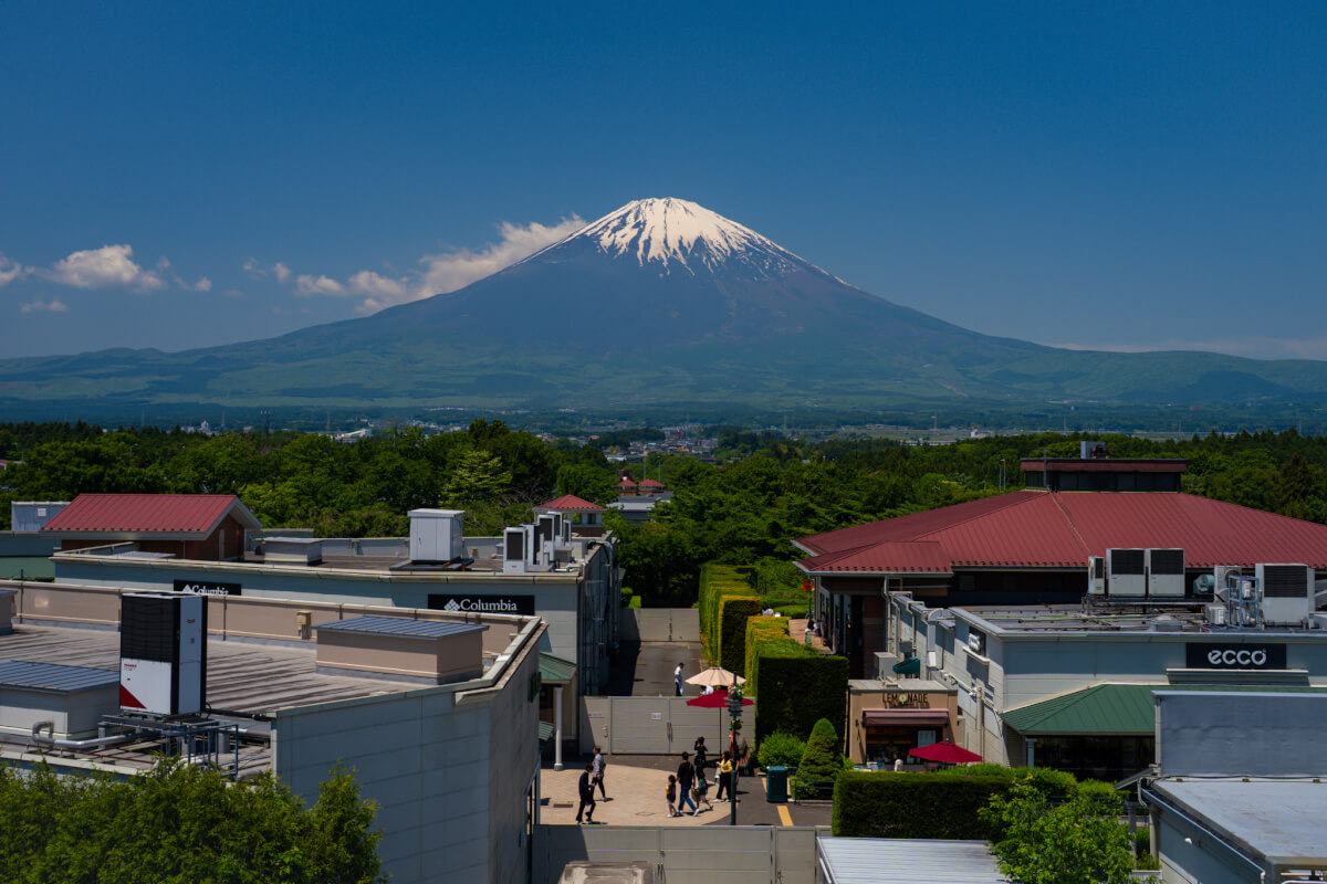 御殿場アウトレット富士山写真撮影スポット