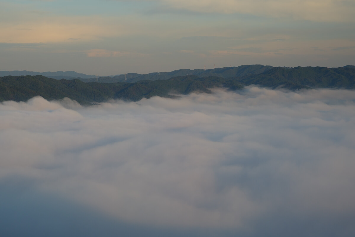 押山の雲海写真
