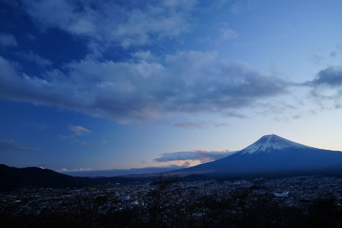 新倉山浅間公園の富士山