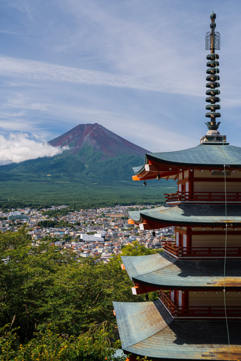 新倉山浅間公園・富士山/五重塔