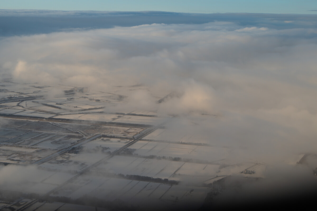 新千歳空港上空写真