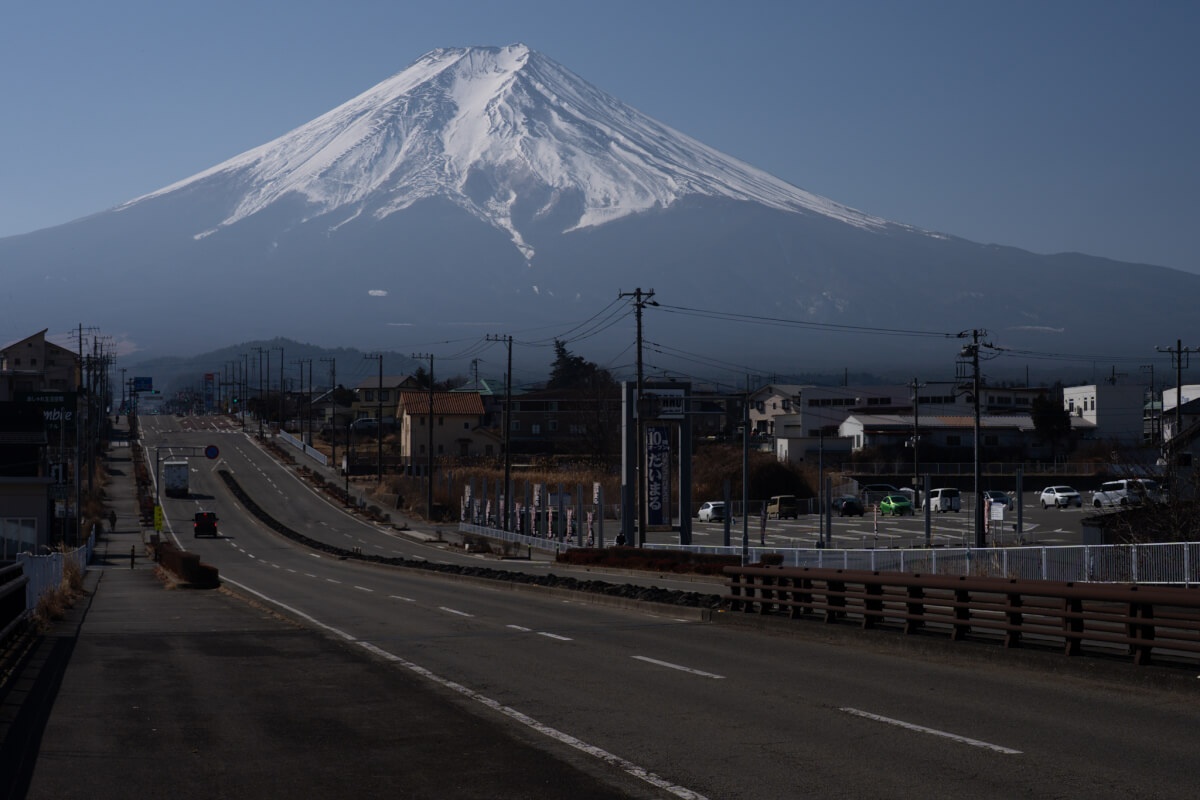 新宮川橋北交差点富士山写真