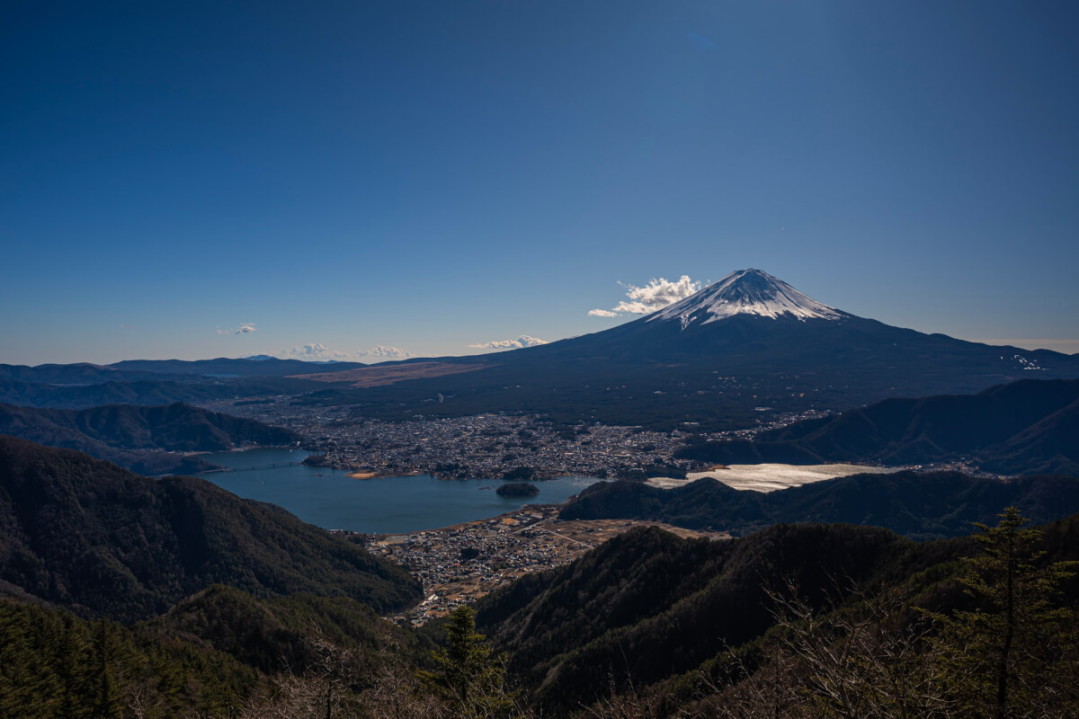 新道峠FUJIYAMAツインテラス富士山写真