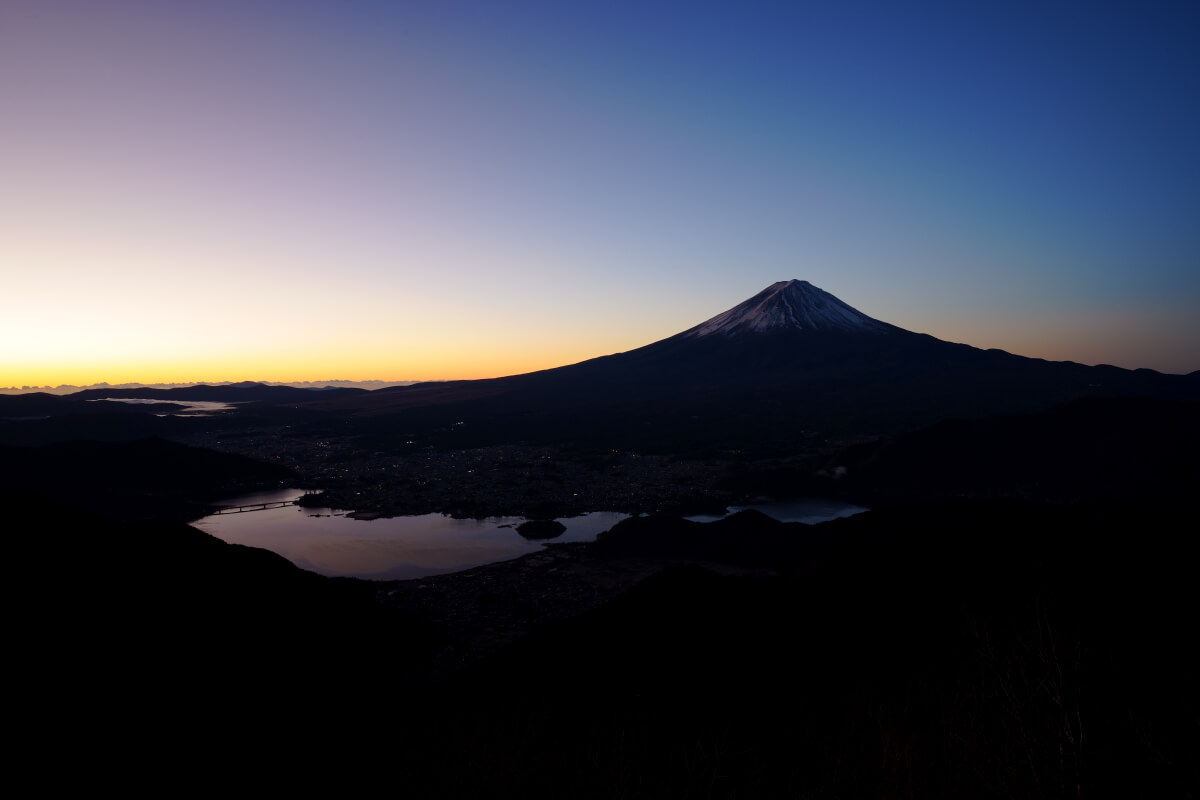 新道峠の富士山