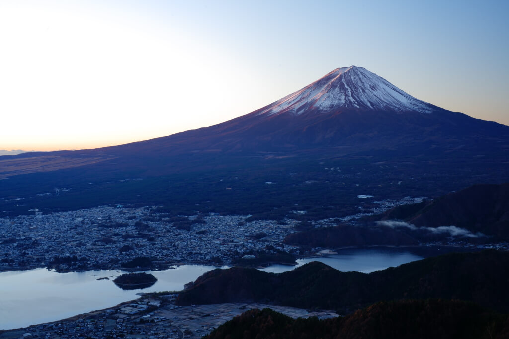 新道峠の富士山