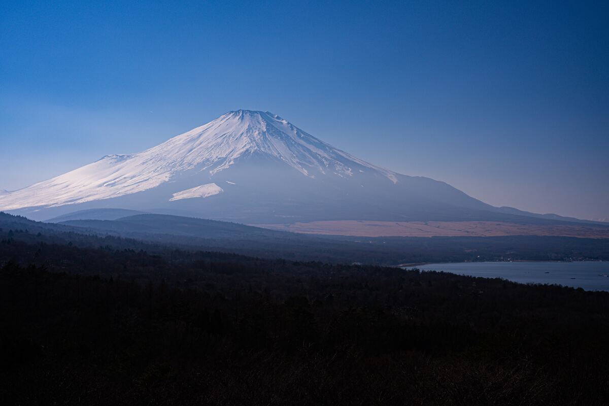 明神山パノラマ台山中湖富士山写真