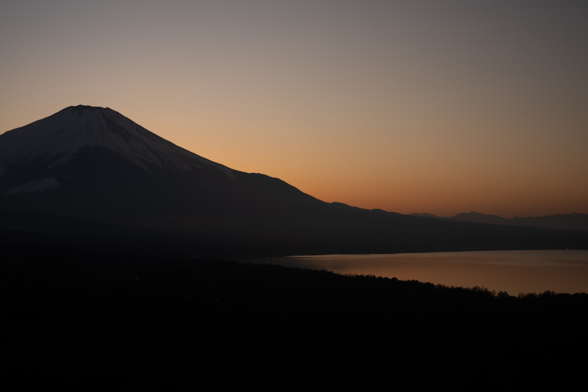 明神山パノラマ台山中湖富士山写真