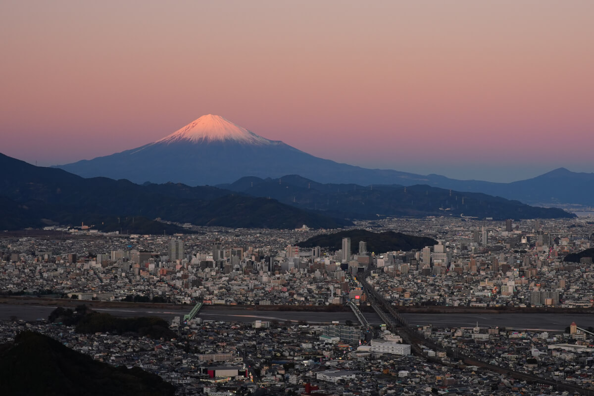 朝鮮岩富士山静岡市夜景写真撮影スポット