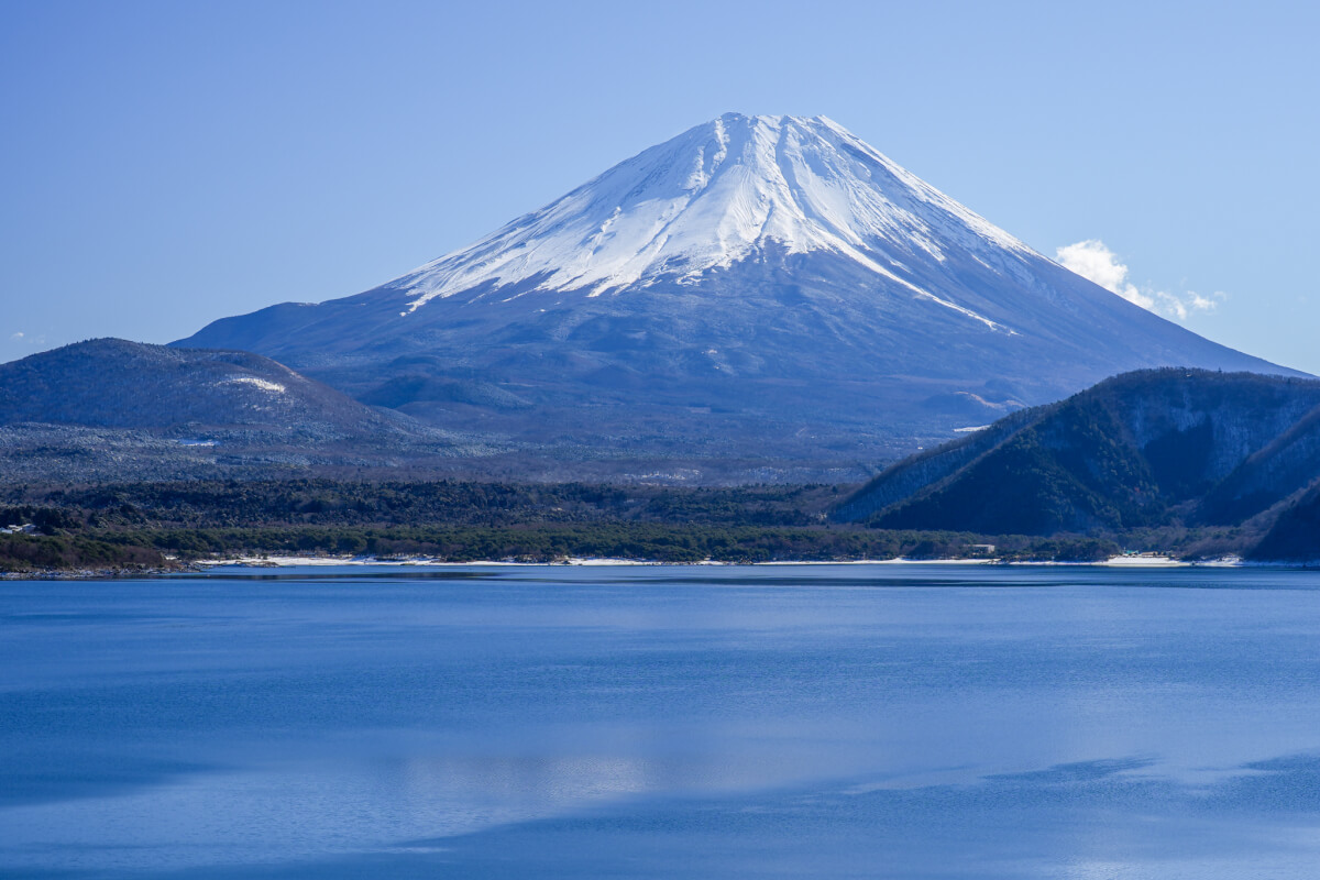 本栖湖展望公園の富士山