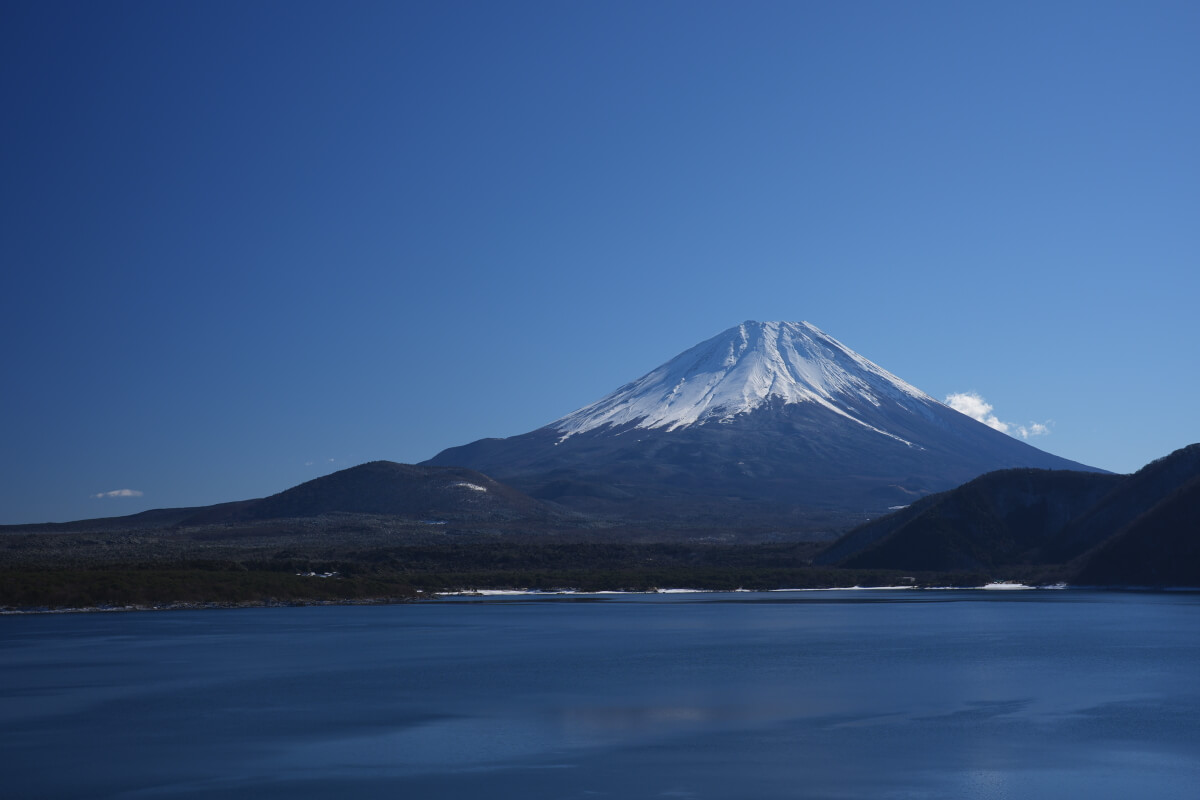 本栖湖展望公園の富士山